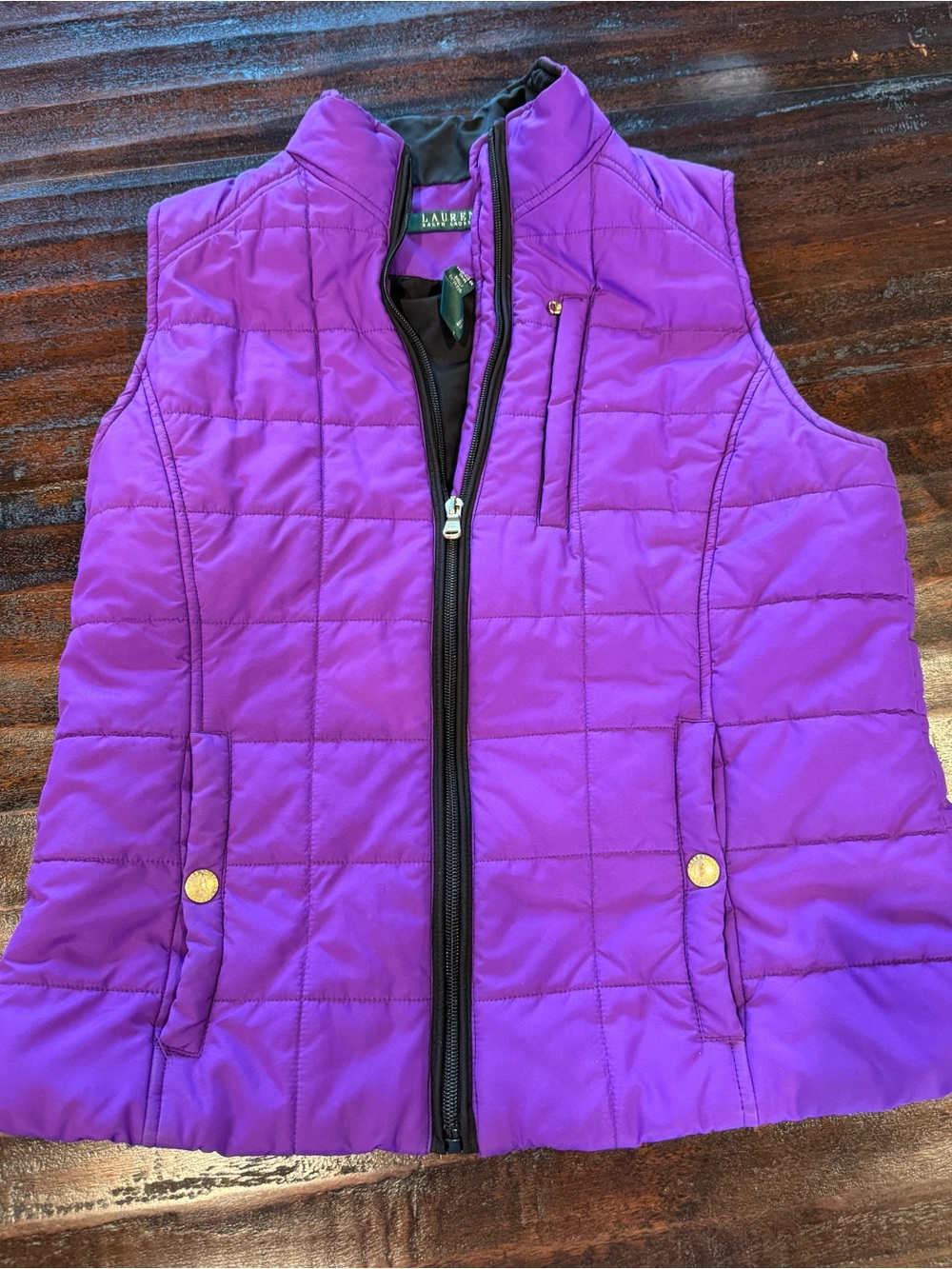 “Lauren” Ralph Lauren Deep Lavender Lightweight Layering Vest 🍂
